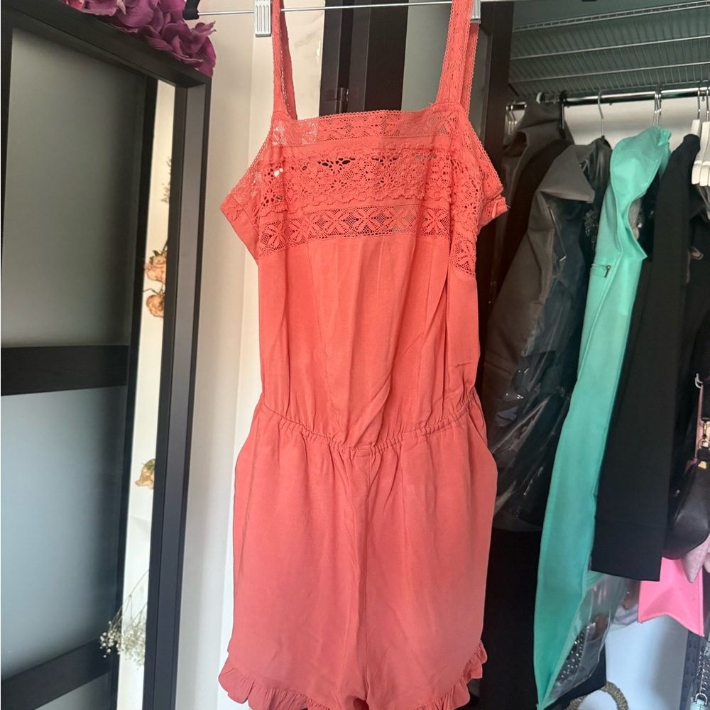 Forever 21 Terracotta Lace Detail Dress